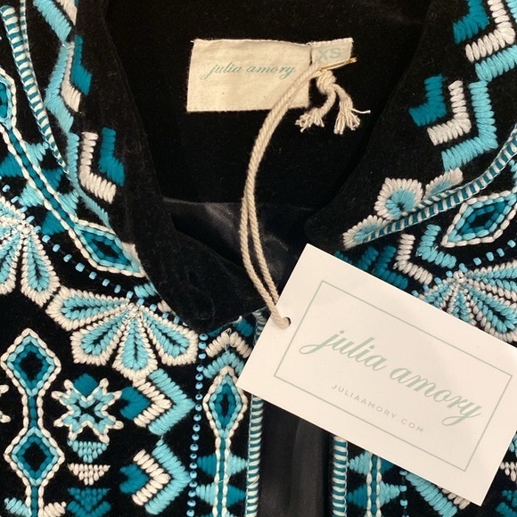 Unreal NWT JULIA AMORY Vreeland Velvet Jacket XS - Picture 2 of 6